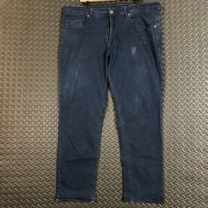 Adam Slim Stretch Blue Dark Wash Denim Jeans Men's Size 38X30‎